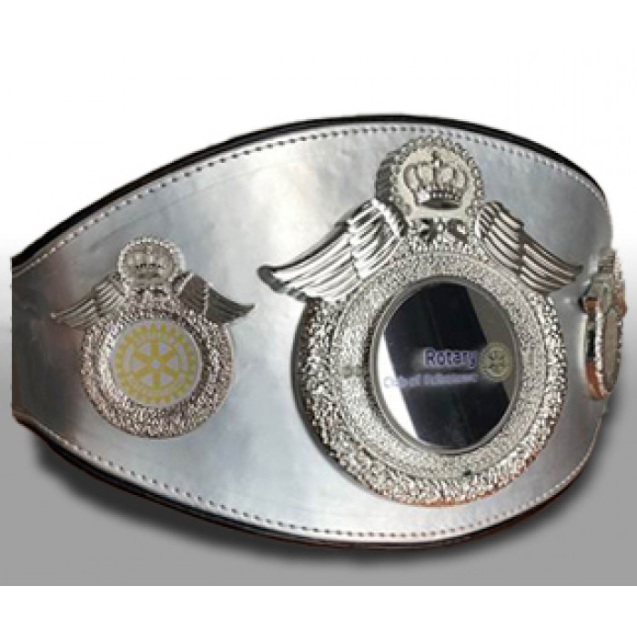 SILVER PRO WING CUSTOM CHAMPIONSHIP BELT  ***CLASSIC DESIGN***